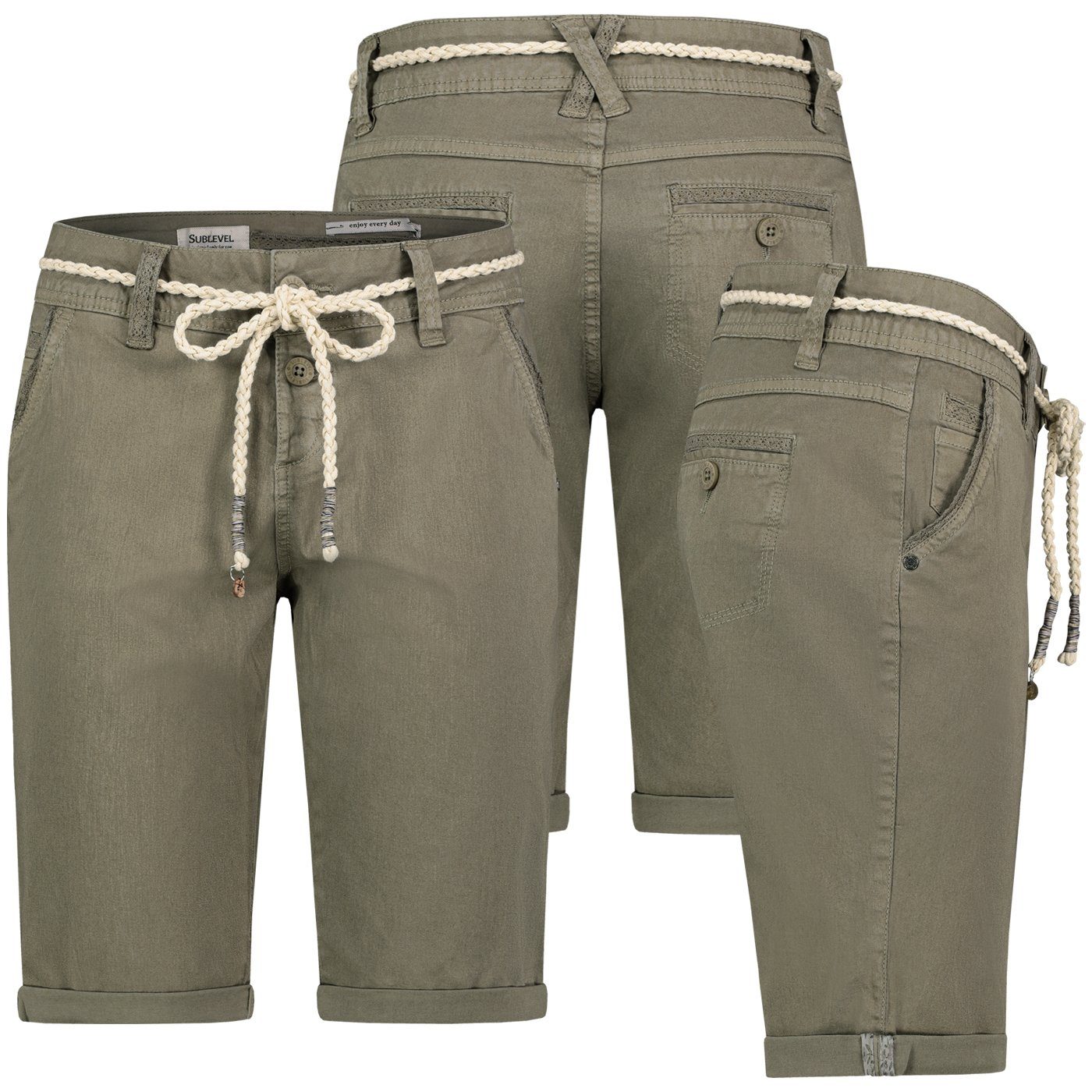 SUBLEVEL Bermudas Damen Short Bermuda kurze günstig online kaufen