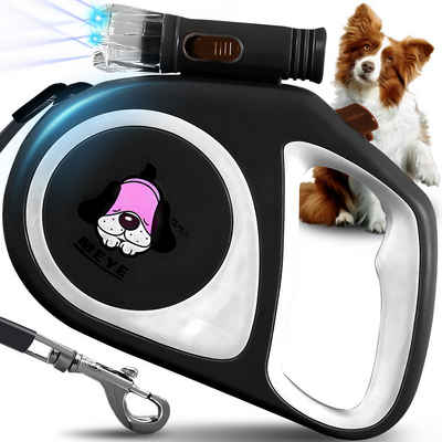 Retoo Hundeleine Hundeleine Automatik Rollleine Licht Leine Hunde katze Flexileine, (set, Hundeleine mit Automatik, Bedienungsanleitung, Originalverpackung), Ein langlebiger Clip stellt sicher, Ein automatisches Rückzugsystem