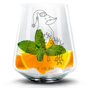 Mr. & Mrs. Panda Cocktailglas Fuchs Weihnachten - Transparent - Geschenk, Cocktailglas mit Gravur, Premium Glas, Personalisierbar