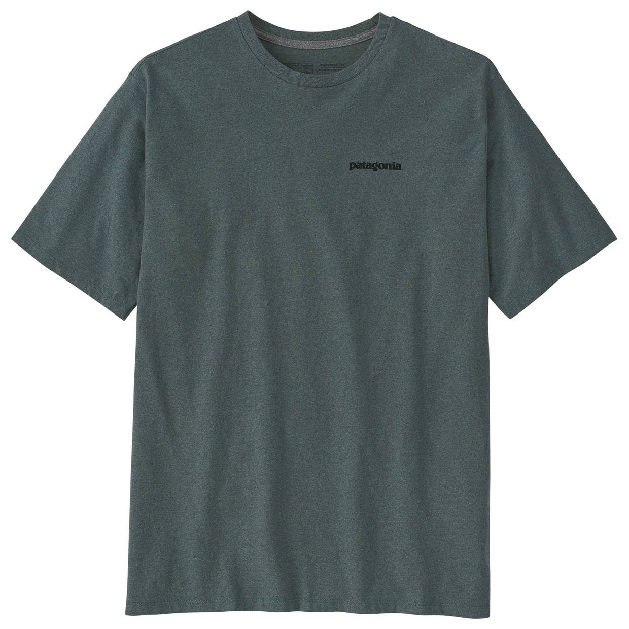 Patagonia Kurzarmshirt Herren T-Shirt P-6 Logo Responsibili-Tee Graugrün