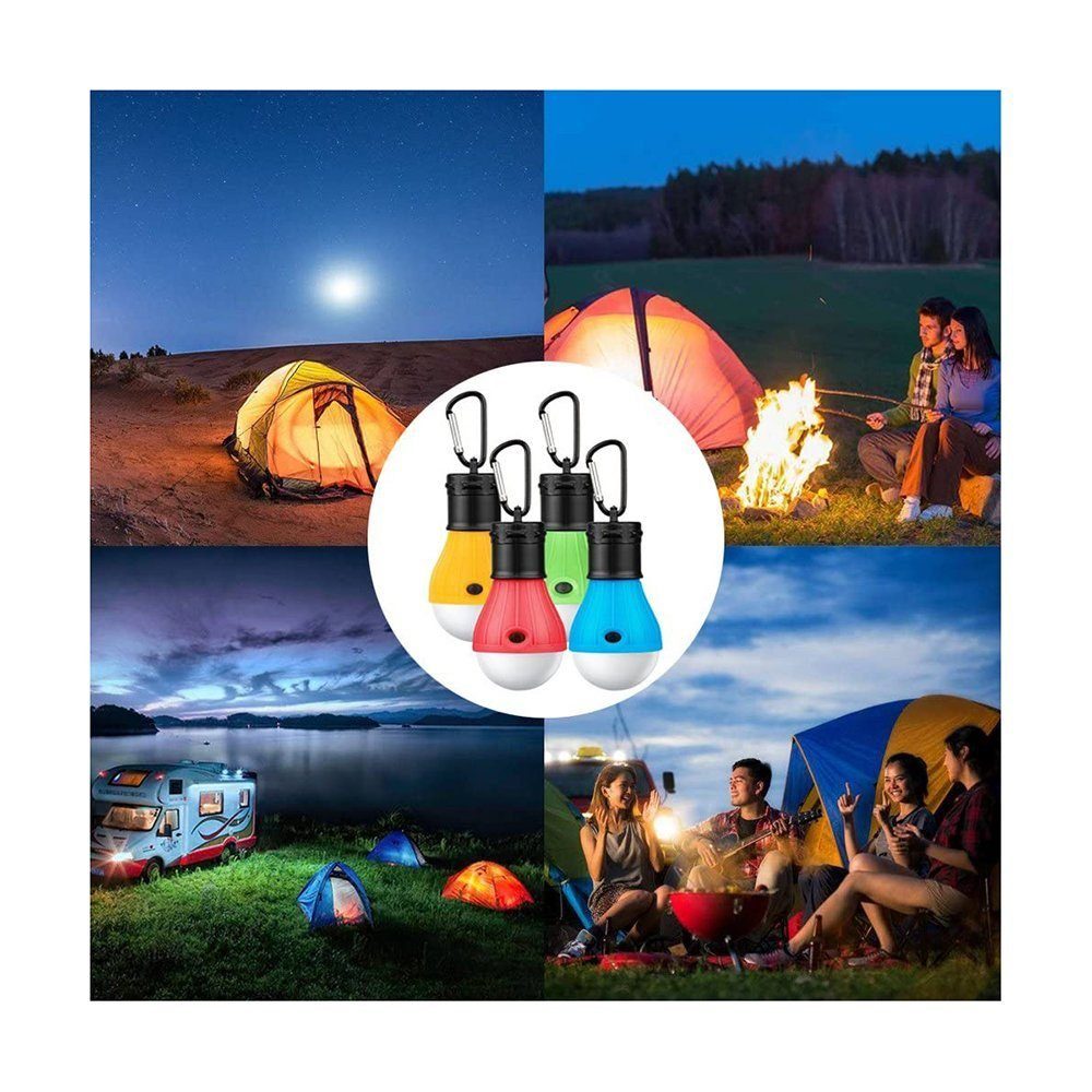 TUABUR Sockelleuchte 4-teiliges LED-Campinglicht-Set, Angeln geeignet Camping, für