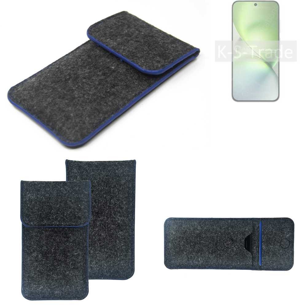 K-S-Trade Handyhülle für Vivo X200 Pro mini, Handy-Hülle Schutz-Hülle Filztasche Pouch Tasche Case Sleeve
