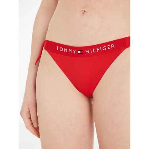 Tommy Hilfiger Swimwear Bikini-Hose TH SIDE TIE CHEEKY BIKINI mit Tommy Hilfiger Logoschriftzug