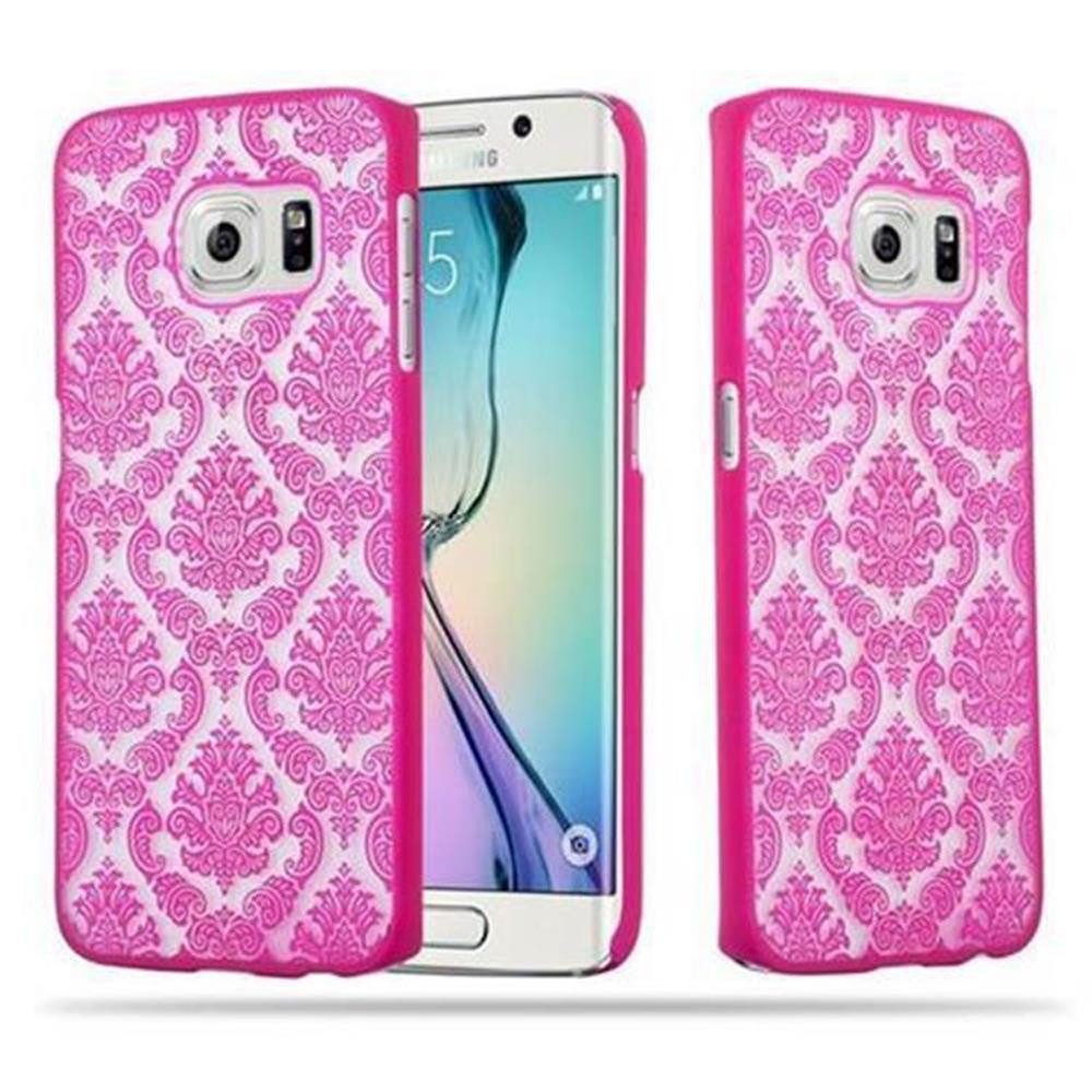 Cadorabo Handyhülle für Samsung Galaxy S6 EDGE Hülle Samsung Galaxy S6 EDGE, Handy Schutzhülle - Hülle - Robustes Hard Cover Back Case Bumper