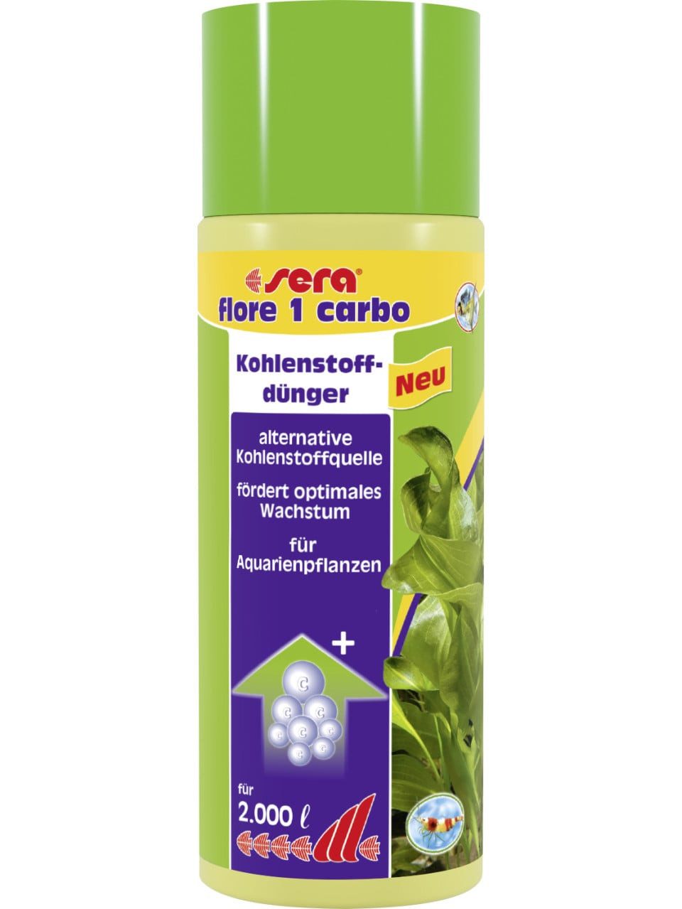 Sera Pflanzendünger Sera Dünger für Aquarienpflanzen Flore 1 Carbo 500