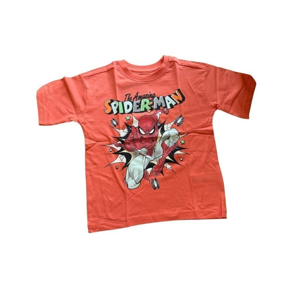 T-Shirt Kurzärmliges T-Shirt für Jungen, "Spiderman", Blau oder Orange