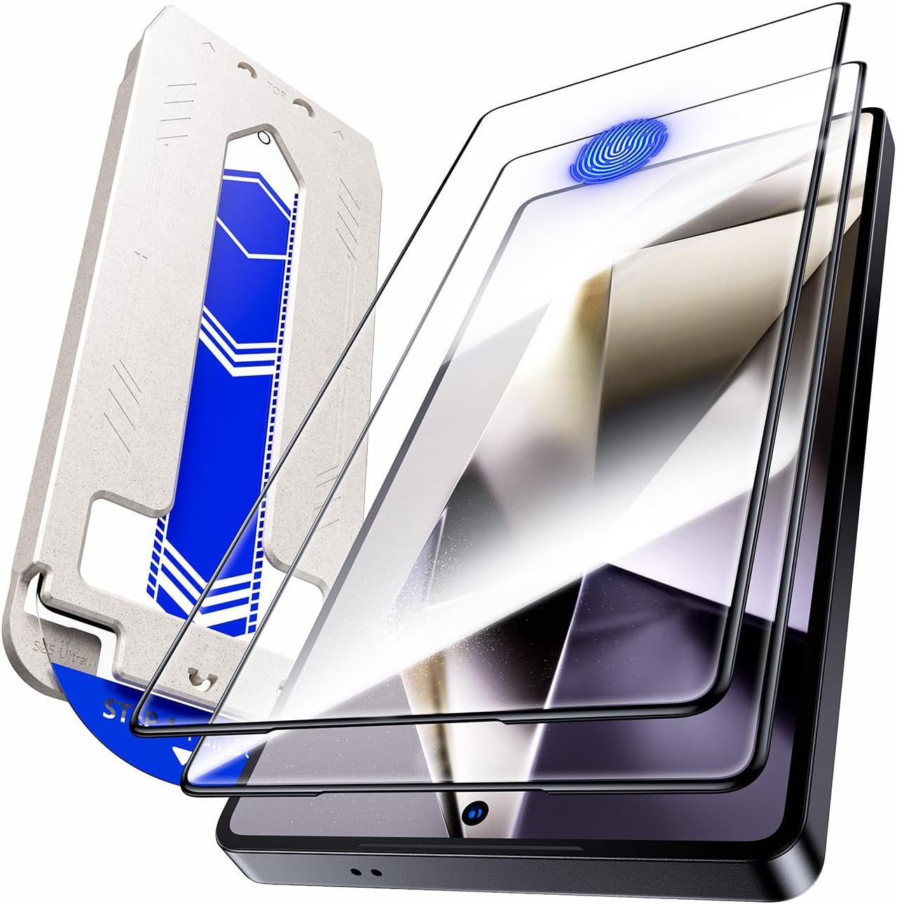 MSM Displayschutzglas 2X 6D Schutzglas für Samsung Galaxy S25 Ultra Panzerfolie EASY INSTALL