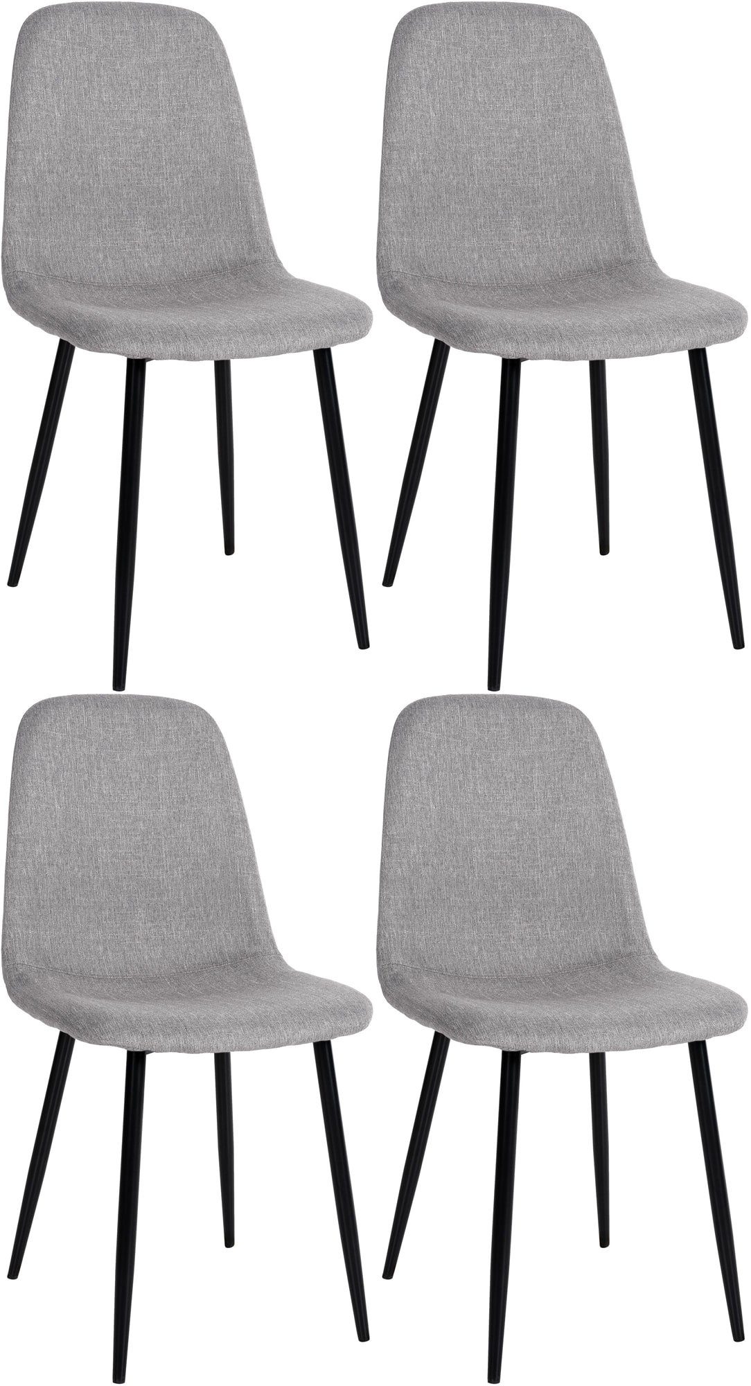 CLP Esszimmerstuhl Napier (4er Set), Metall, günstig online kaufen