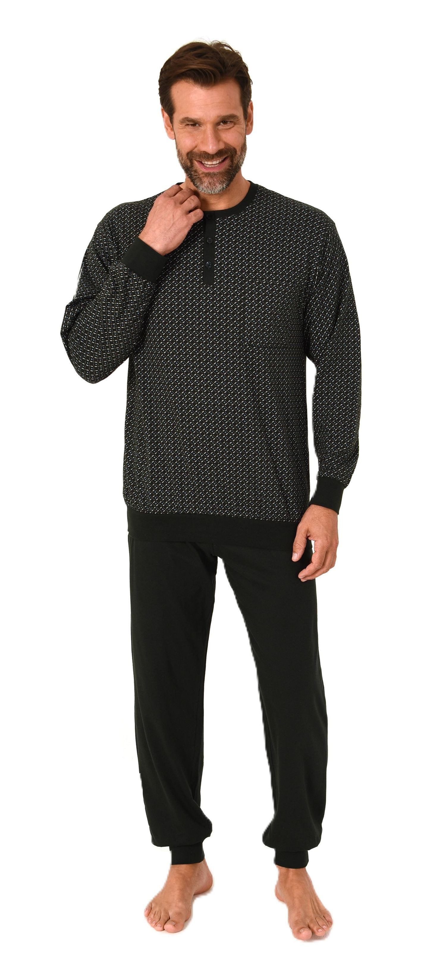 Normann Pyjama Normann Herren Langarm Schlafanzug günstig online kaufen