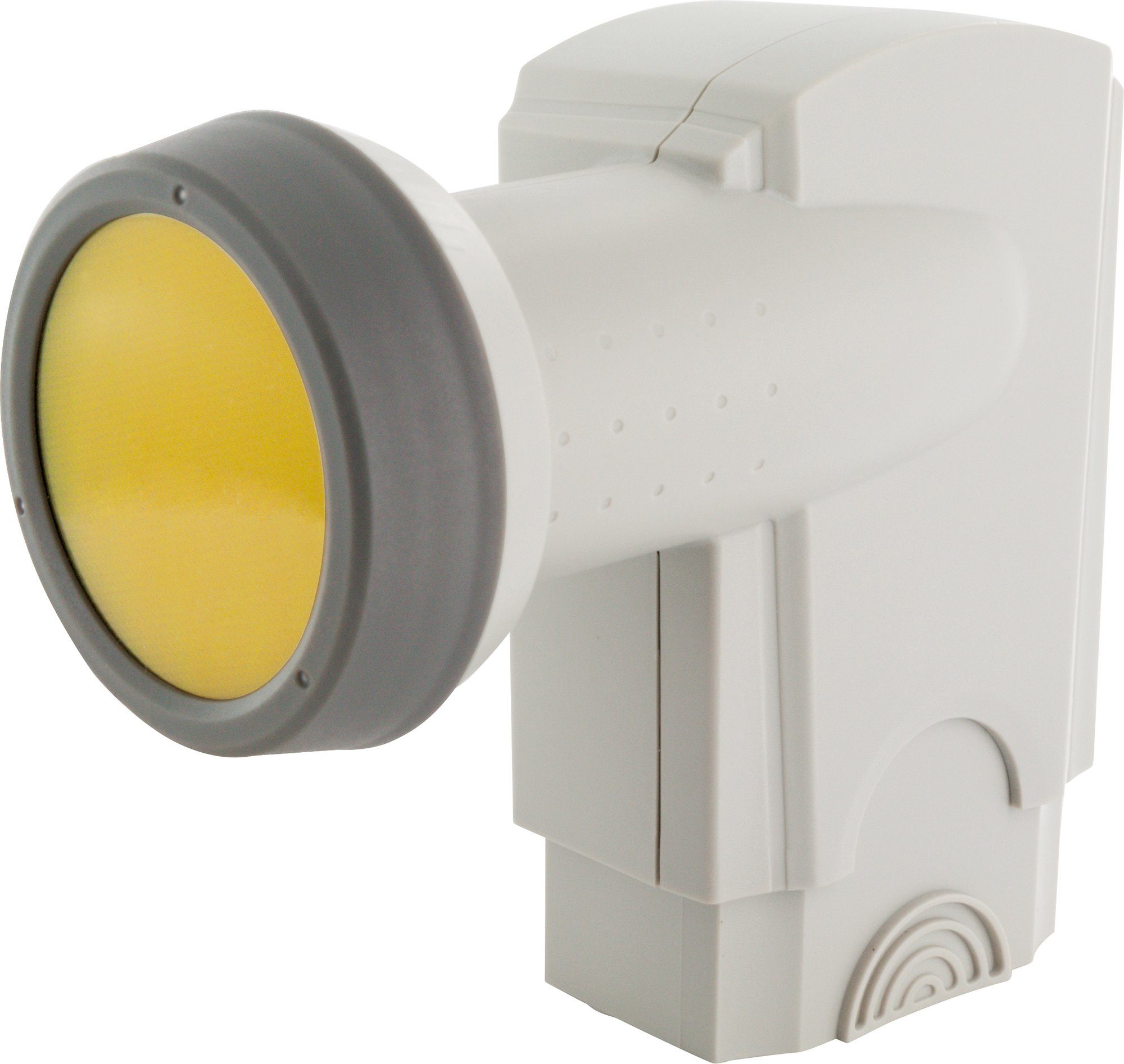 Schwaiger SPS6818H 511 Universal-Quattro-LNB (für 4 Teilnehmer, herausziehbare Wetterschutzabdeckung, hellgrau)