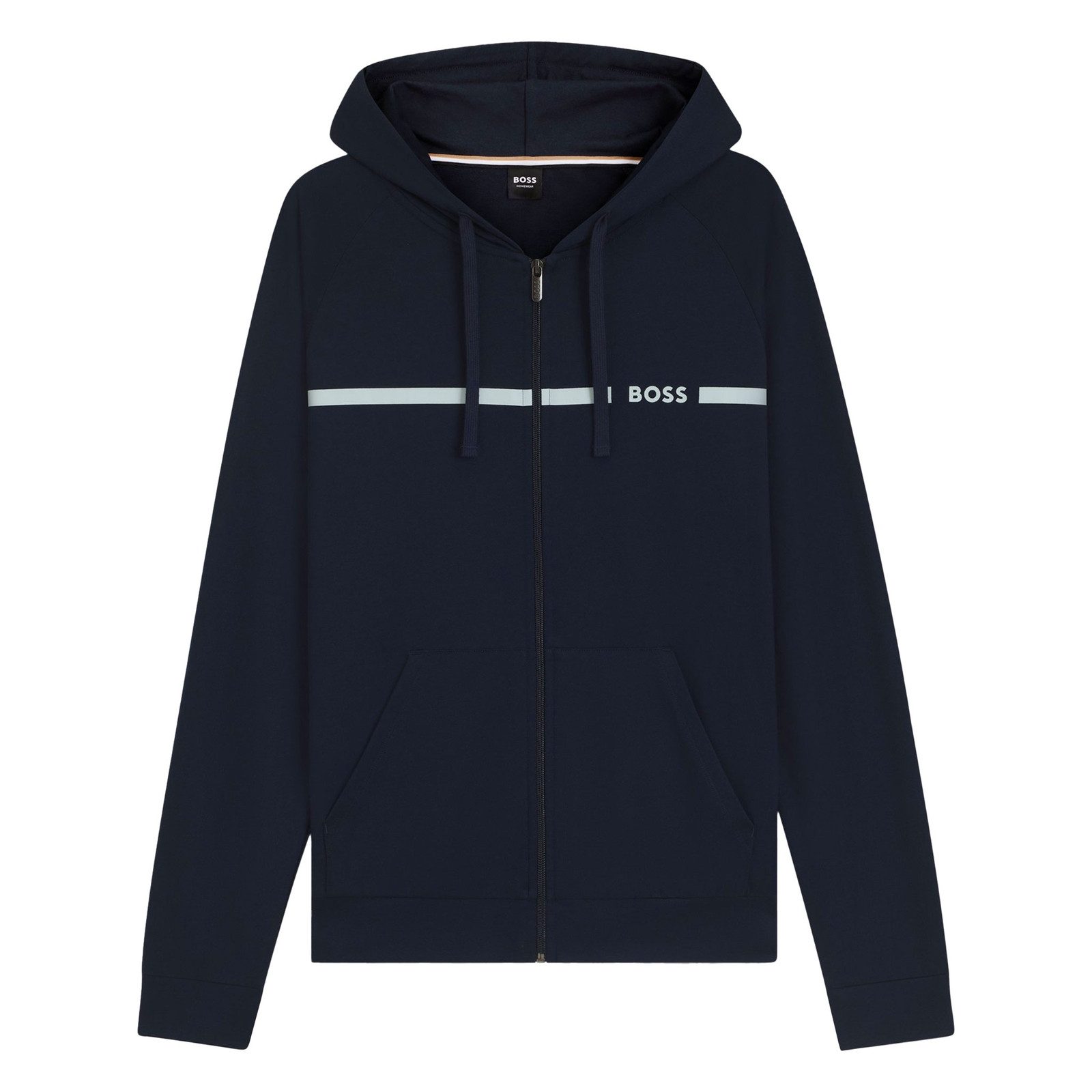 BOSS Sweatshirt Authentic Jacket H mit Markenschriftzug auf Vorderseite