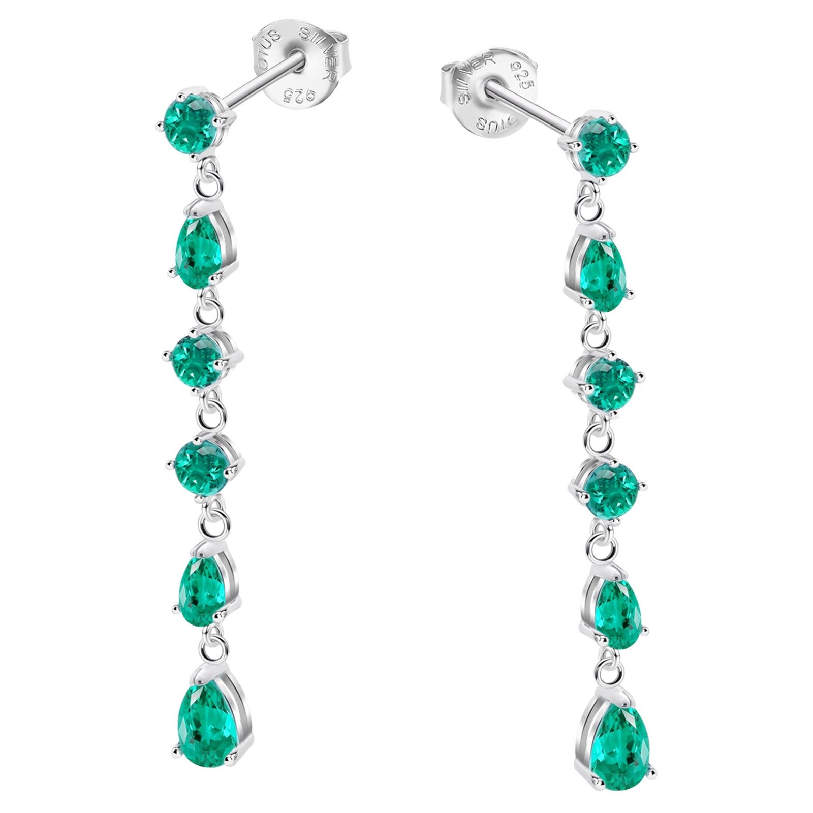 LOTUS SILVER Paar Ohrhänger LOTUS Silver Zirkoniastein 925 Silber (Ohrhänge günstig online kaufen