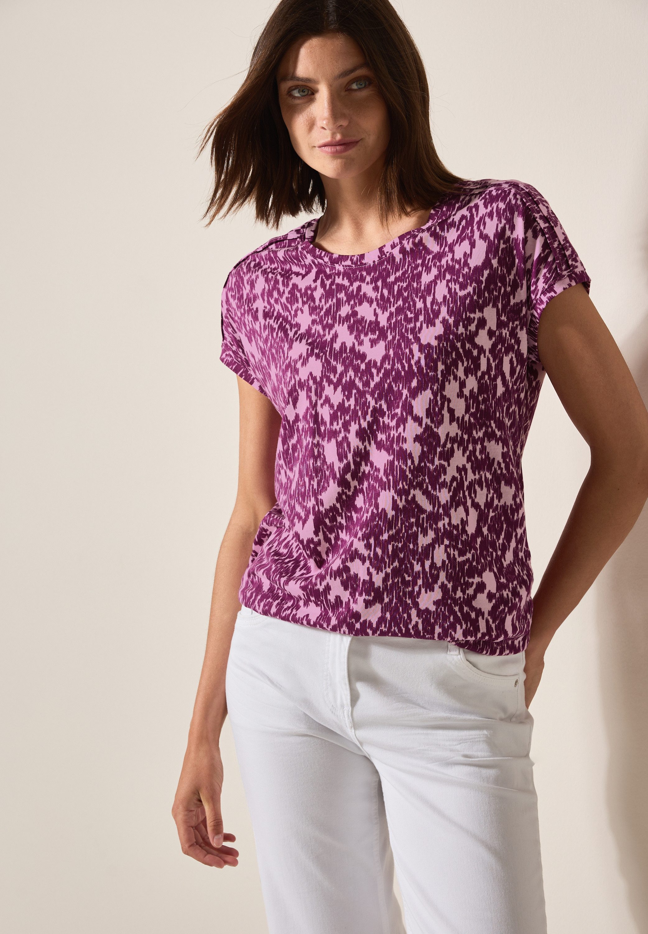 CECIL T-Shirt mit All-Over Print günstig online kaufen