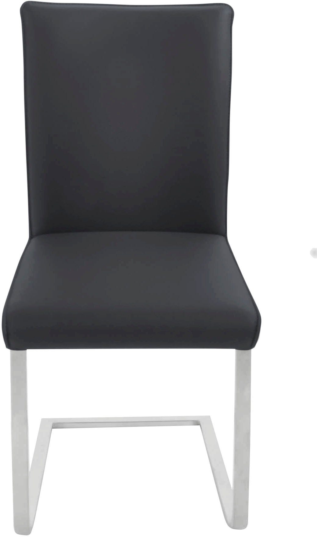 III, Komfort Sattlernaht, Santos Sitzkomfort Gestell hochwertiger Wohnen K+W Edelstahl, aus Freischwinger & mit