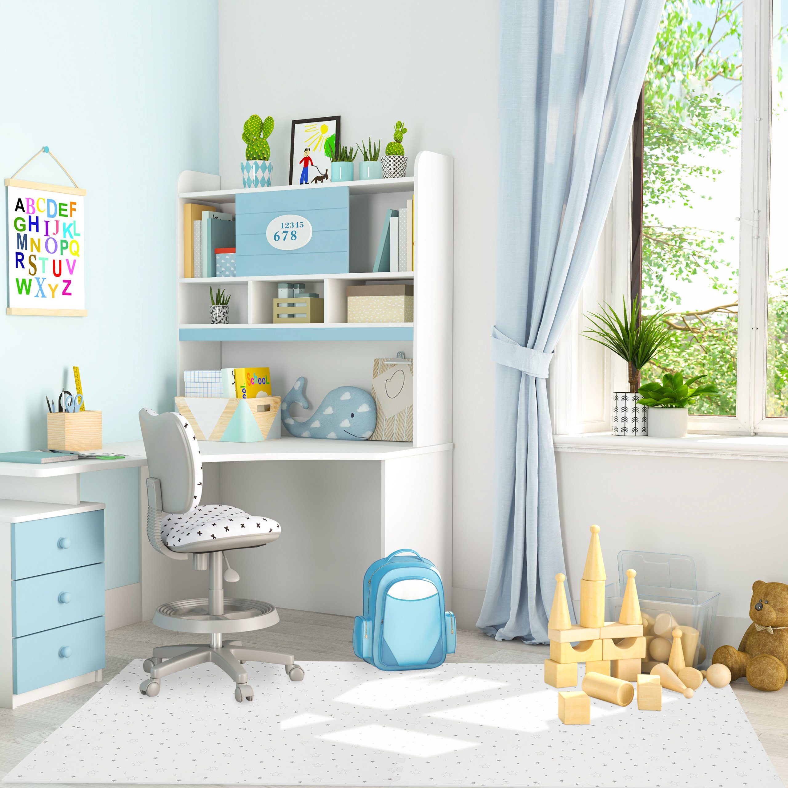 relaxdays Spielmatte 8tlg. Puzzlematte mit Sternen günstig online kaufen