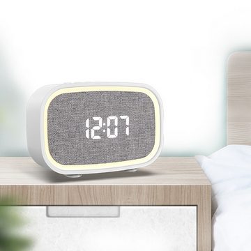 yozhiqu Tragbarer Bluetooth-Lautsprecher mit Erinnerungsfunktion und Wecker Bluetooth-Lautsprecher (Mit 13 beruhigenden Klängen für den Schlaf von Babys und Kindern)