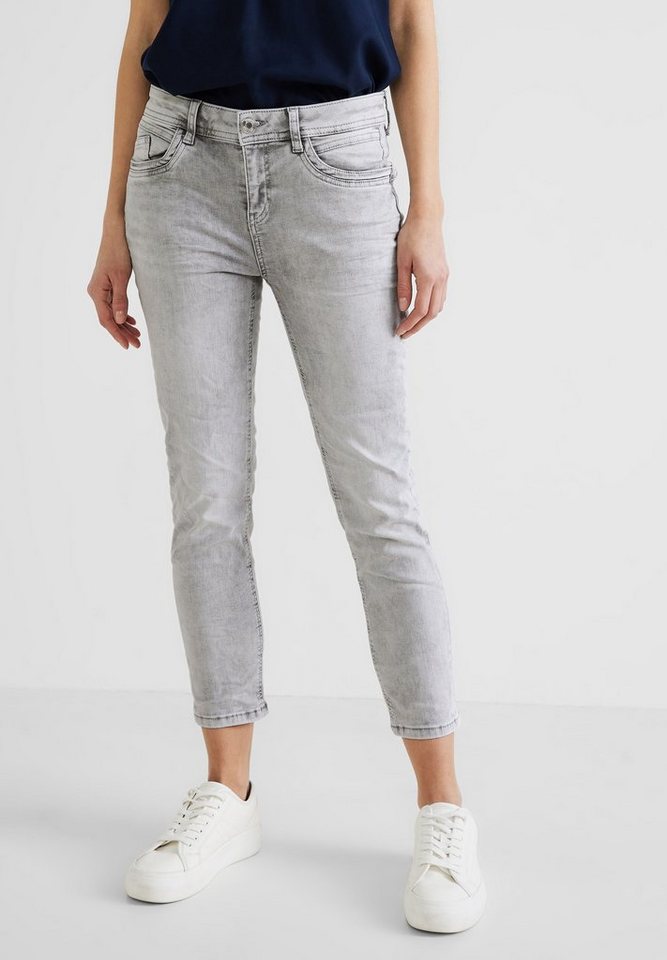 STREET ONE Skinny-fit-Jeans 5-Pocket-Style, Damen Slim Fit Jeans in  7/8-Länge