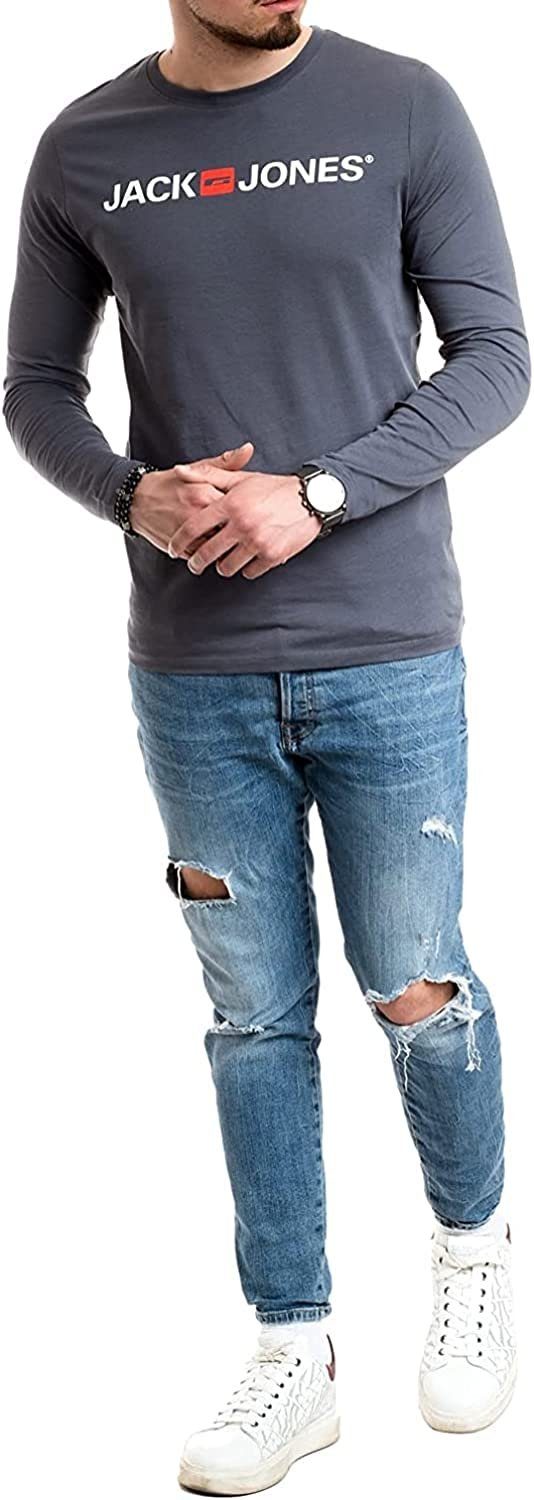 Jack & Jones Langarmshirt mit Printaufdruck