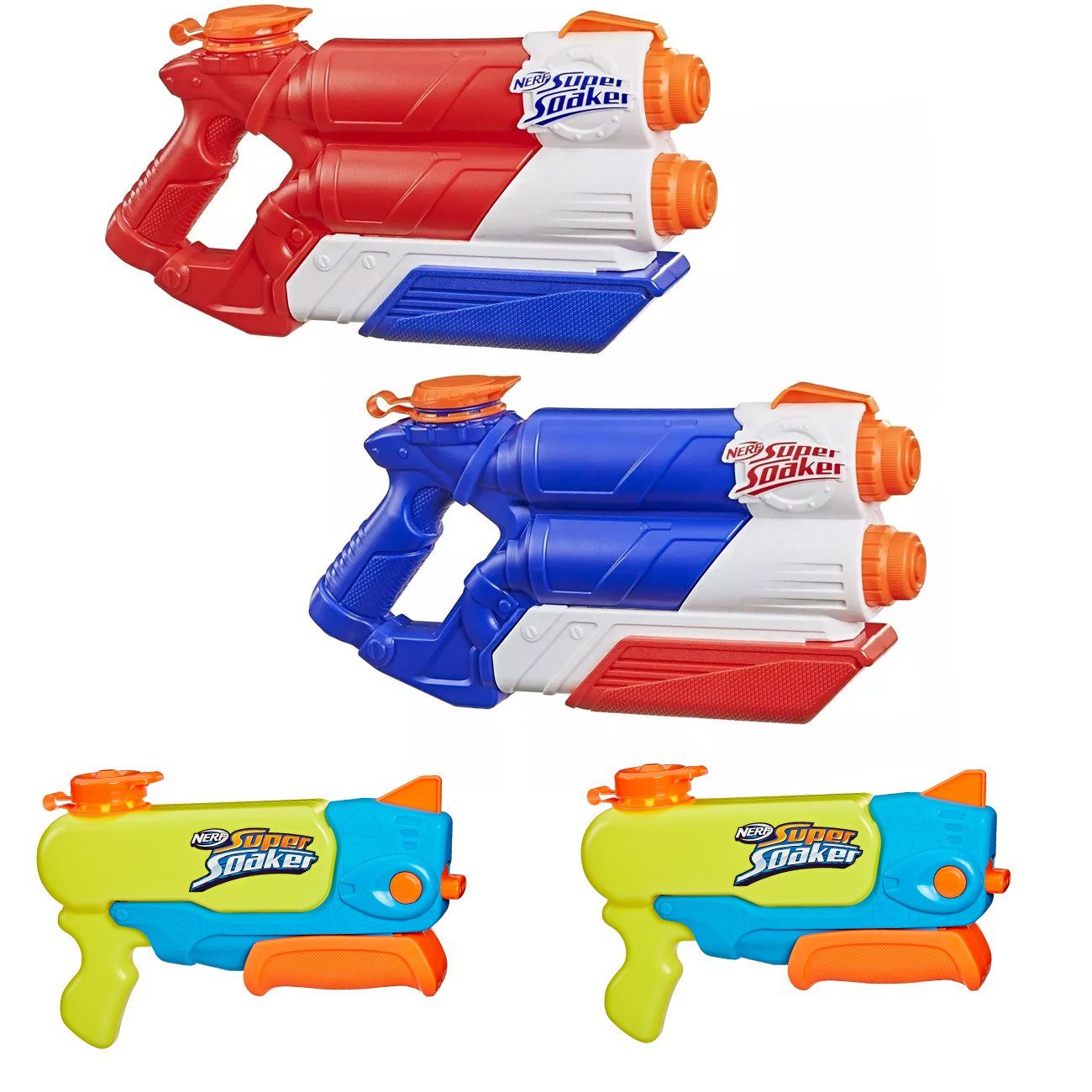 Wasserpistole Vierteiliges Wasserpistolen-Set mit Wellen-Spray u