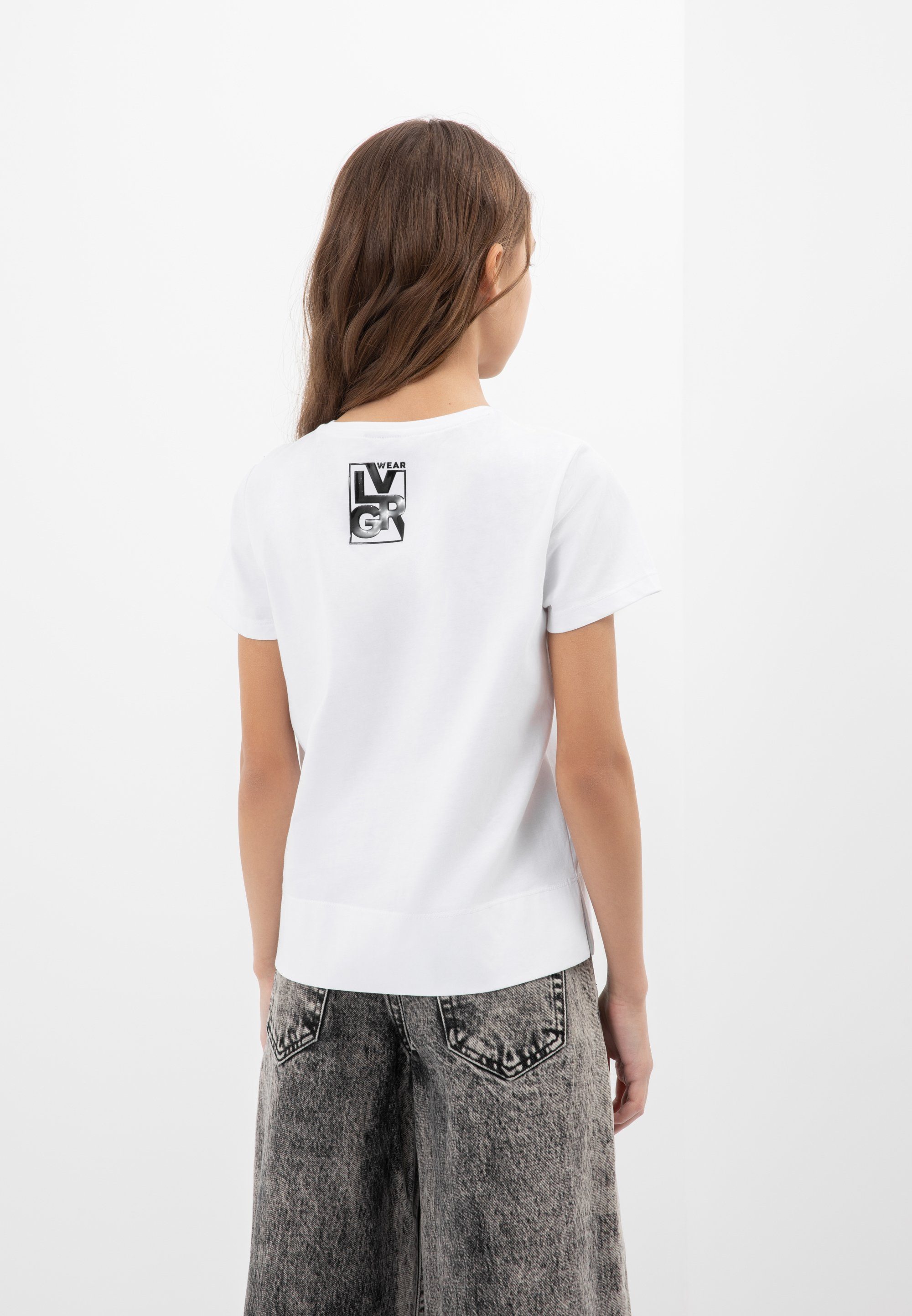 Gulliver T-Shirt Shorts tragbar Frontdruck, Stoffhosen, mit zu großem Vielseitig Röcken oder