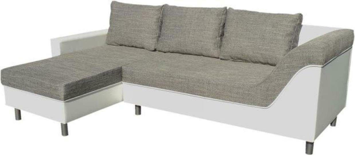 JVmoebel Sofa Sofa L-Form Ledersofa Couch Wohnlandschaft Garnitur Design, Made in Europe