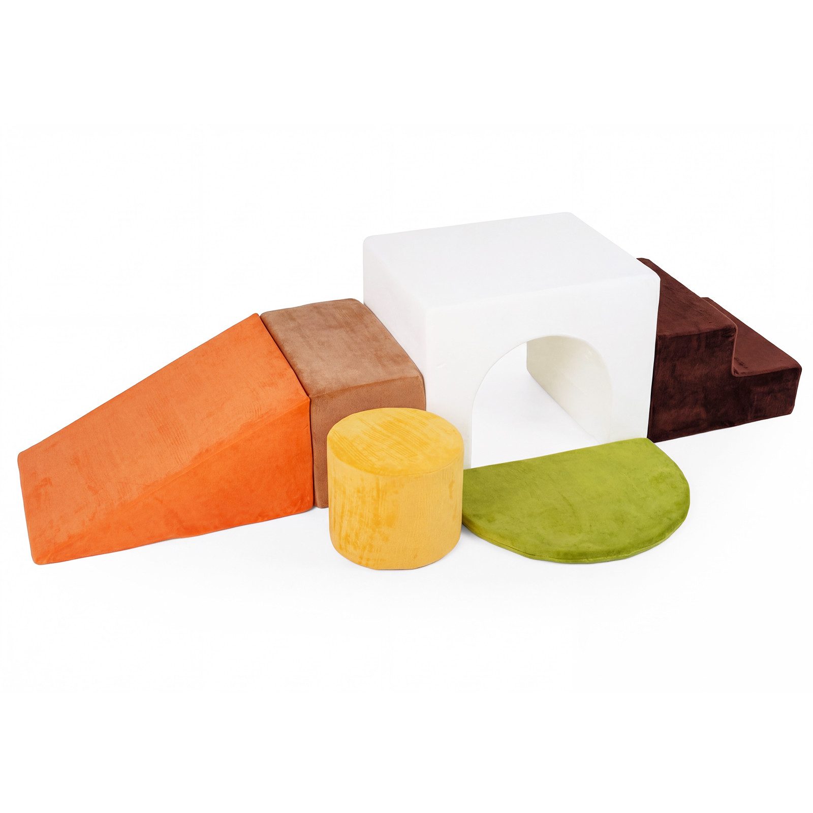 COSTWAY Spielbausteine, (6 St), 6 tlg. Schaumstoff Bausteine, Softbausteine zum Klettern