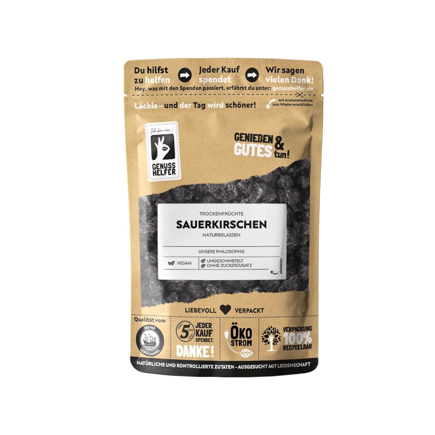 Bremer Gewürzhandel Trockenfrüchte Sauerkirschen, getrocknet, 125 g