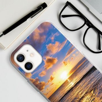 DeinDesign Handyhülle Meer Sonnenuntergang Strand Strand, Apple iPhone 12 Silikon Hülle Bumper Case Handy Schutzhülle