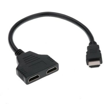 Retoo HDMI Splitter Verteiler Adapter 1in2 Switch 4K 3D 1080p PC TV Konsole Adapter HDMI zu HDMI, Kein Treiber erforderlich,Die Stromversorgung erfolgt über einen HDMI