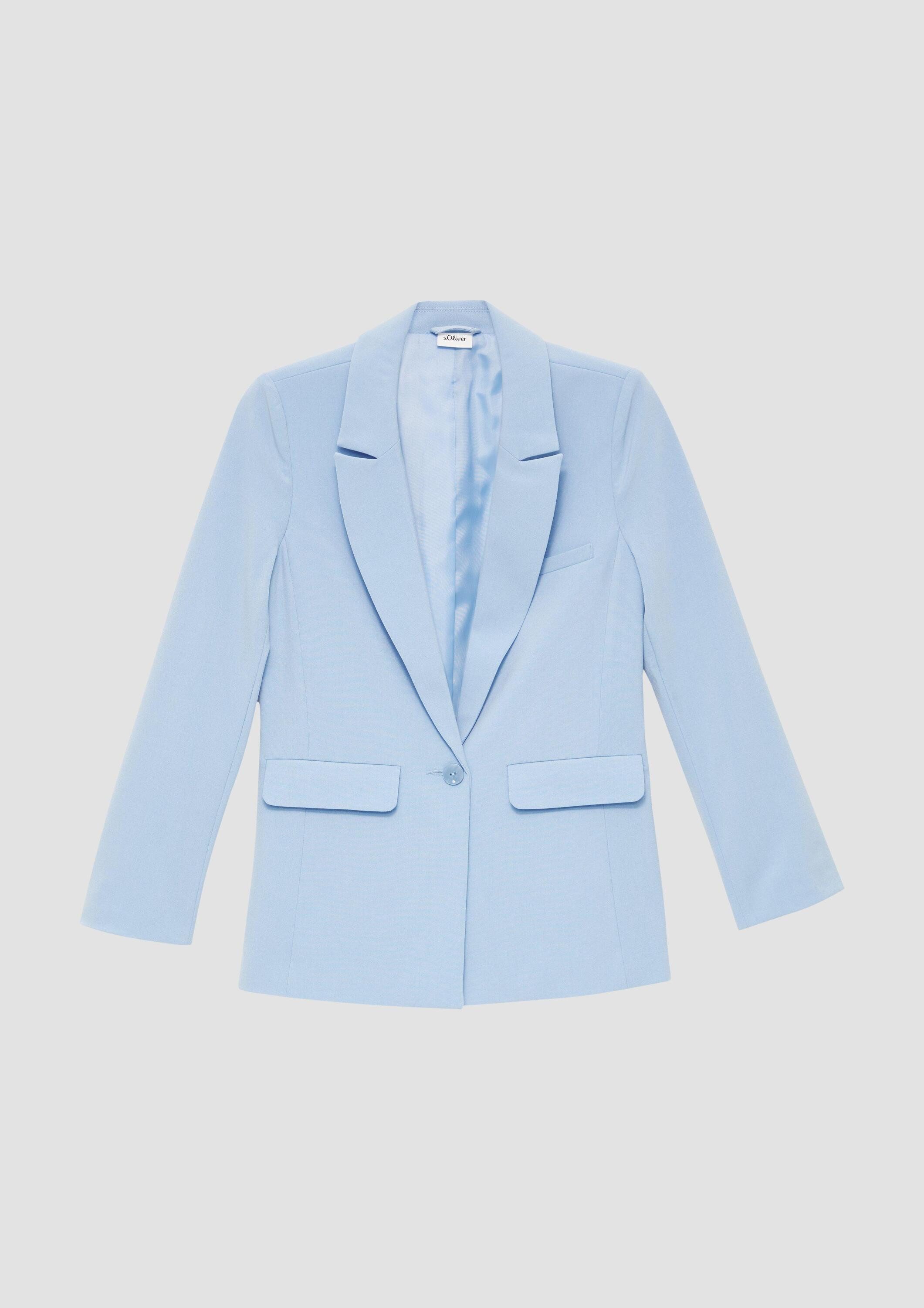 s.Oliver Jackenblazer Indoor-Blazer Twill-Blazer mit Taftfutter