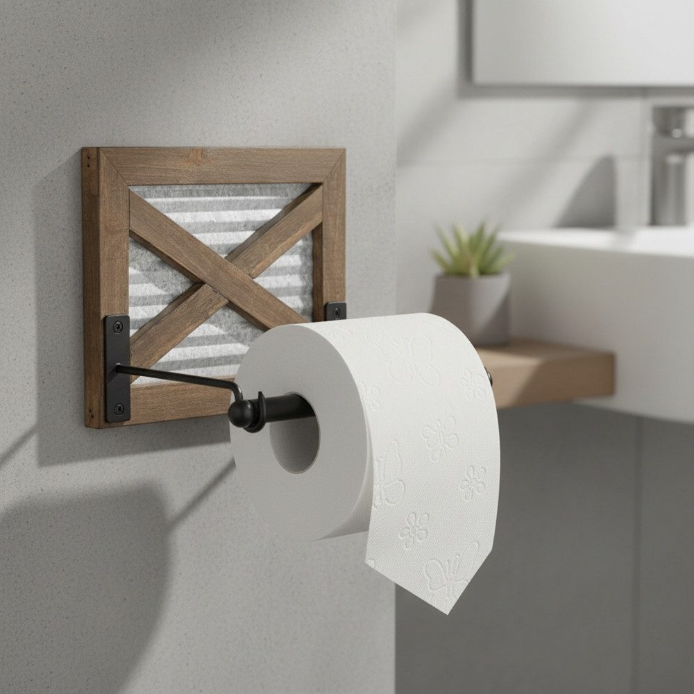 Mucola Toilettenpapierhalter Klopapierhalter WC-Papierhalter Toilettenpapierhalter (Stück, 1-St., Stück), Universell einsetzbar