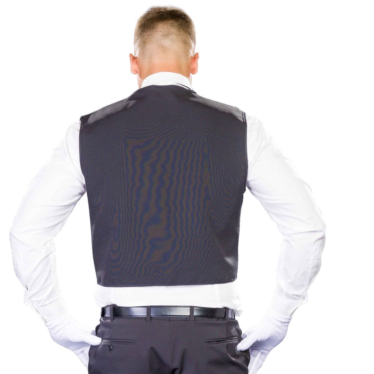 Festartikel Müller GmbH Kostüm Butler Weste mit Fliege und Handschuhen für Erwachsene