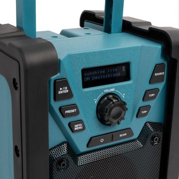 Blaupunkt BSR 200 Baustellenradio (Digitalradio (DAB), UKW, 5,00 W, Bluetooth, 40 Senderspeicher DAB+ / 20 Senderspeicher UKW, AUX-IN)