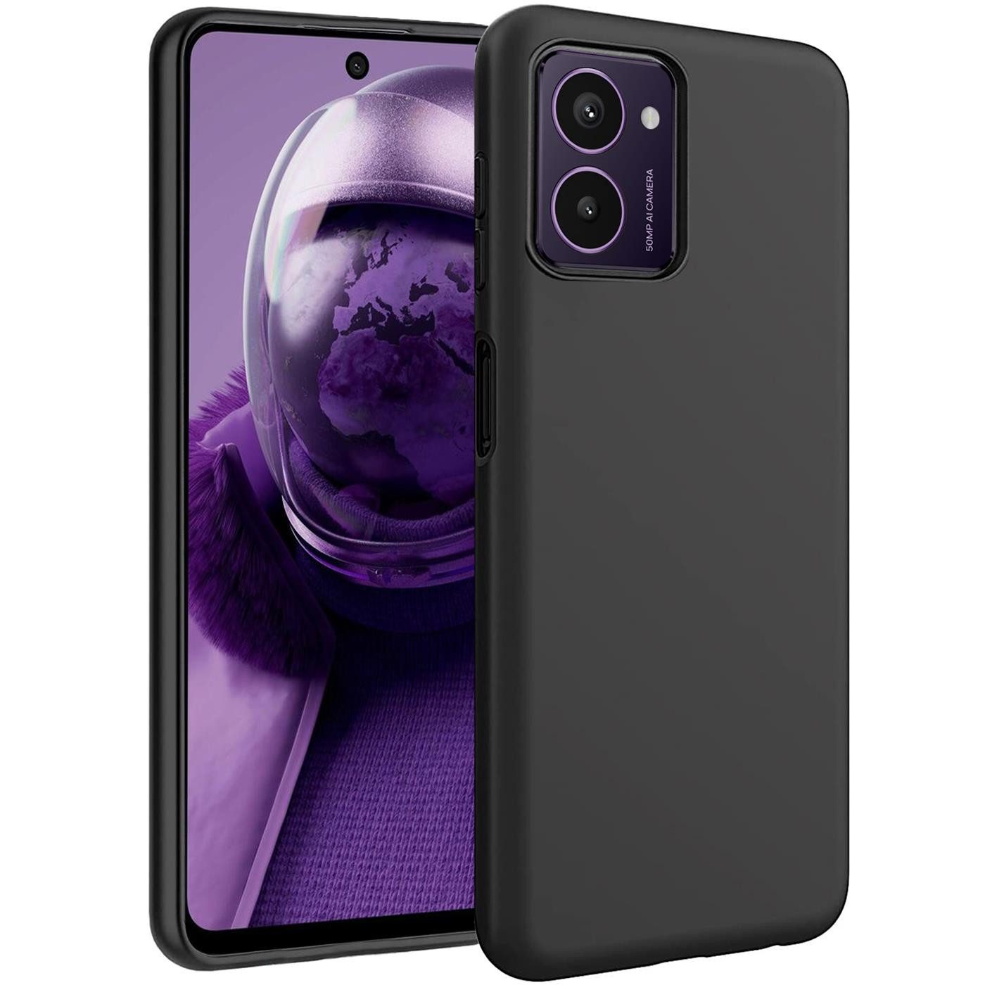 CoolGadget Handyhülle Black Series Handy Hülle für HMD Pulse / Pulse Pro / Pulse+ 6,65 Zoll, Edle Silikon Schlicht Robust Schutzhülle für HMD Pulse Serie Hülle