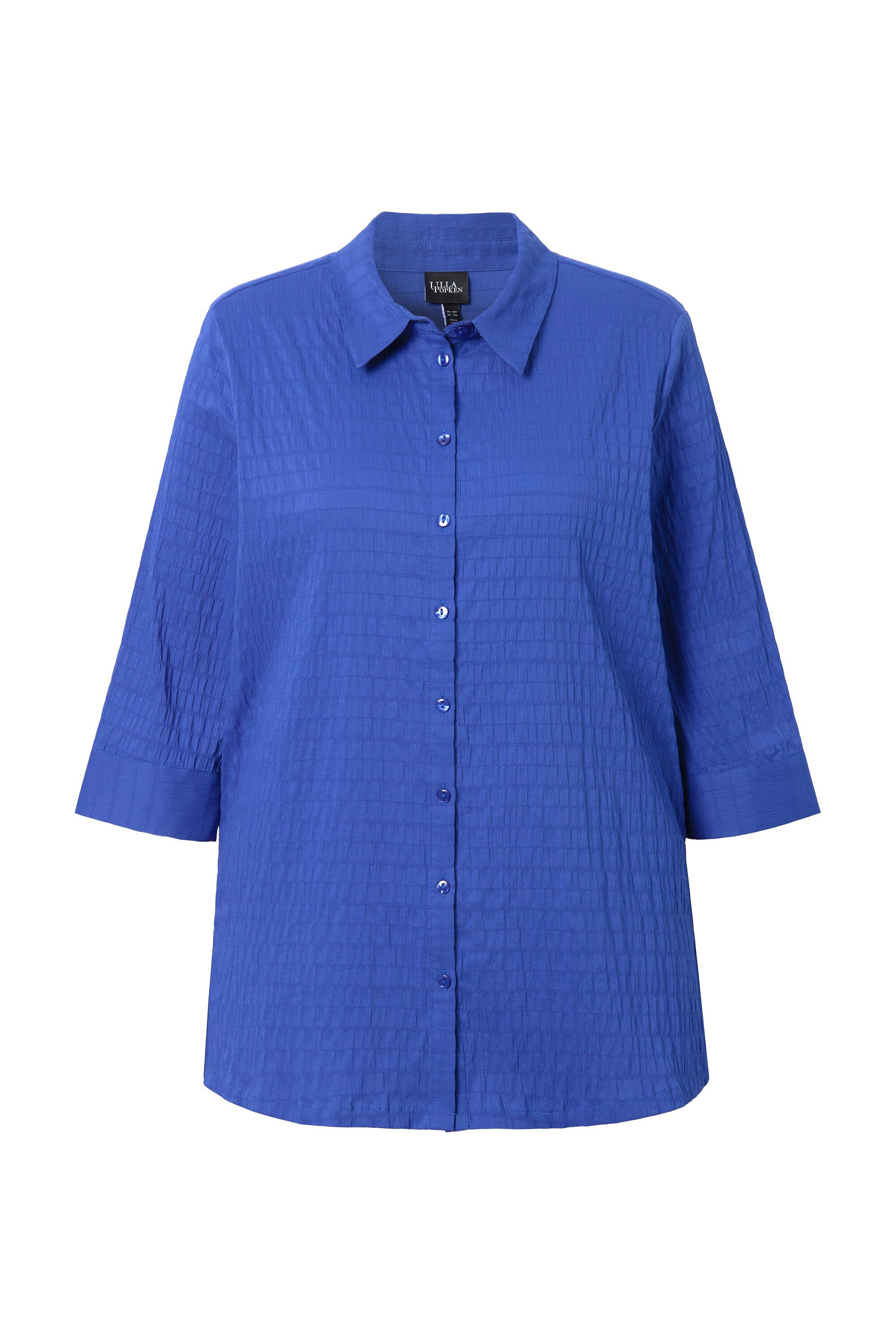 Ulla Popken Hemdbluse Bluse Bubble-Qualität Hemdkragen günstig online kaufen
