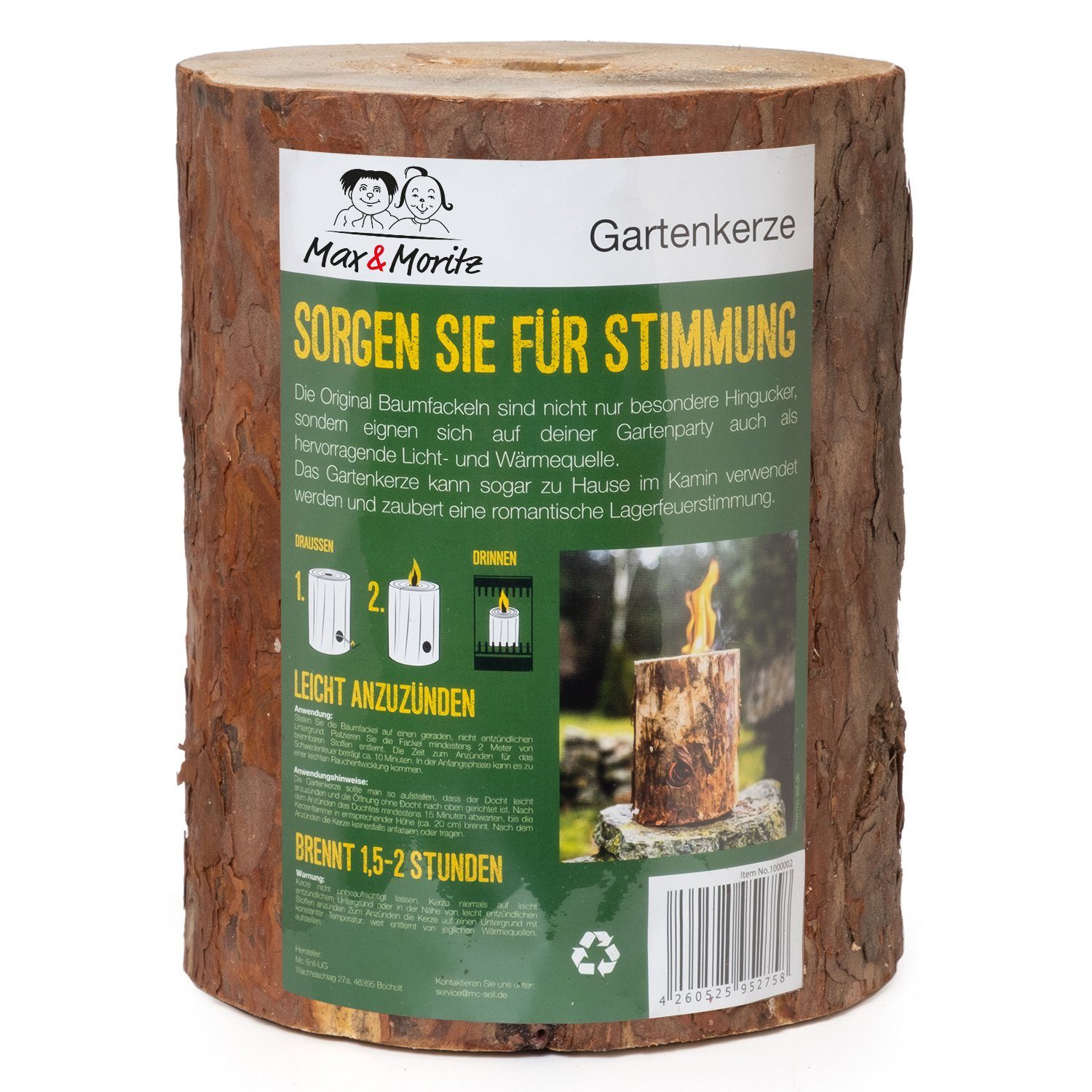 Moritz Feuerstelle Schwedenfeuer Sorgen Sie für Stimmung, Feuerstelle Garten Outdoor Erlebnis Camping Zelten Lagerfeuer