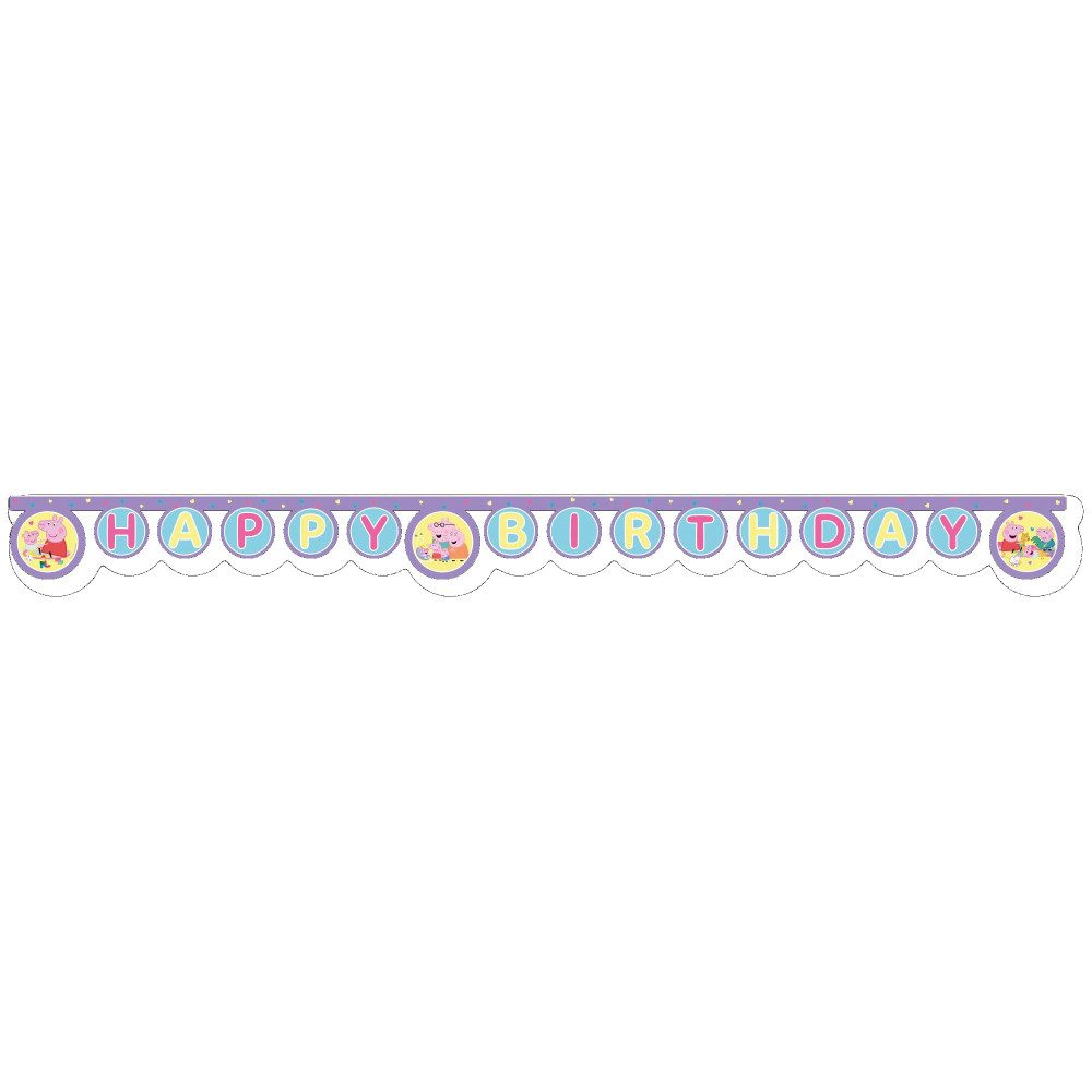 Procos Luftschlange Peppa Wutz - Girlande - aus Papier