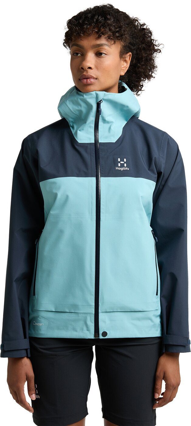 Haglöfs Funktionsjacke Front Proof Jacket Women FROST BLUE/TARN BLUE
