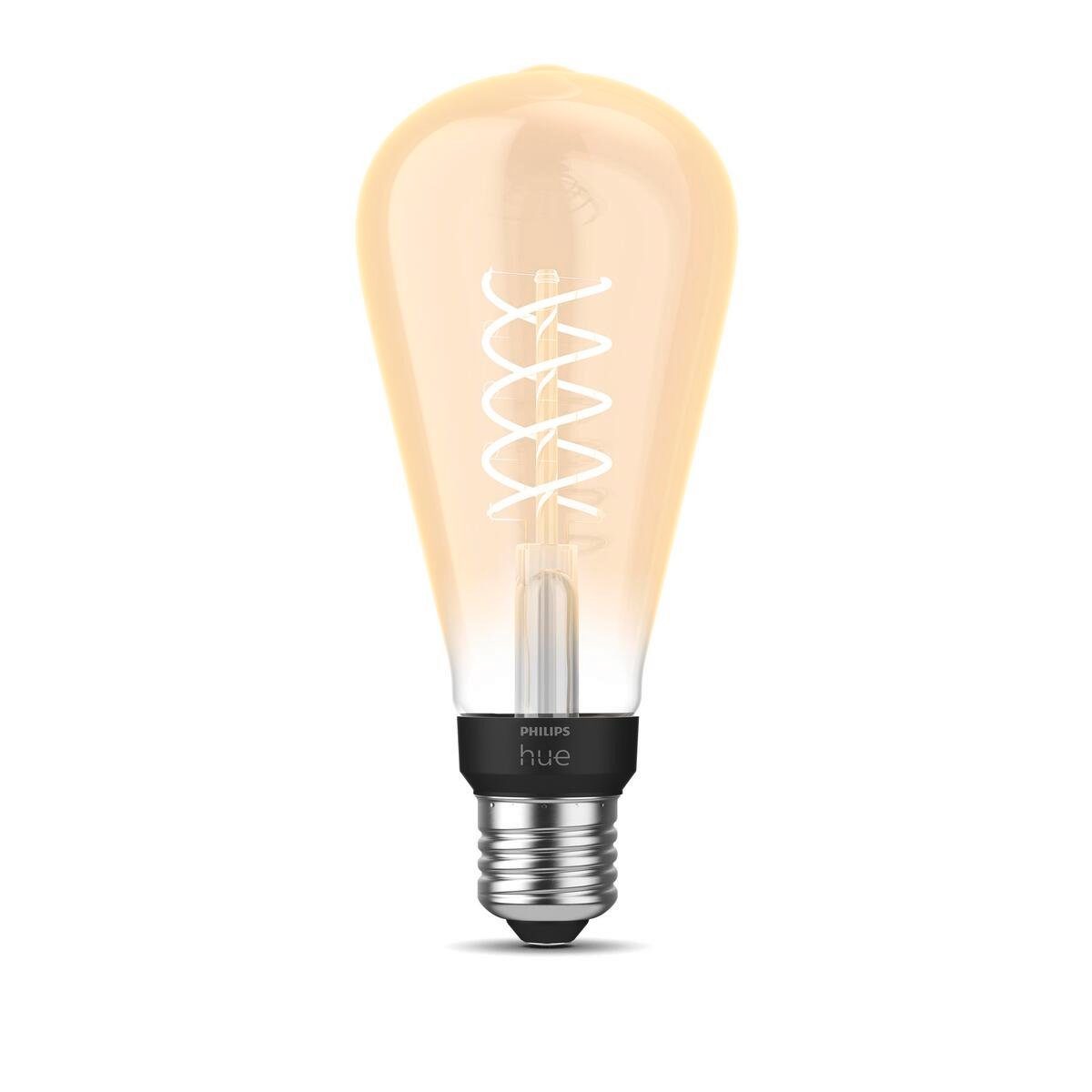 Philips Hue Smarte LED-Leuchte White E27 Filament ST72 Giant Edison, LED fest integriert