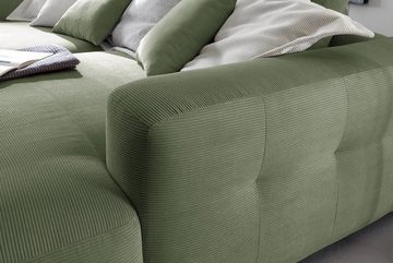 KAWOLA Big-Sofa MIKA, Feincord verschiedene Farben