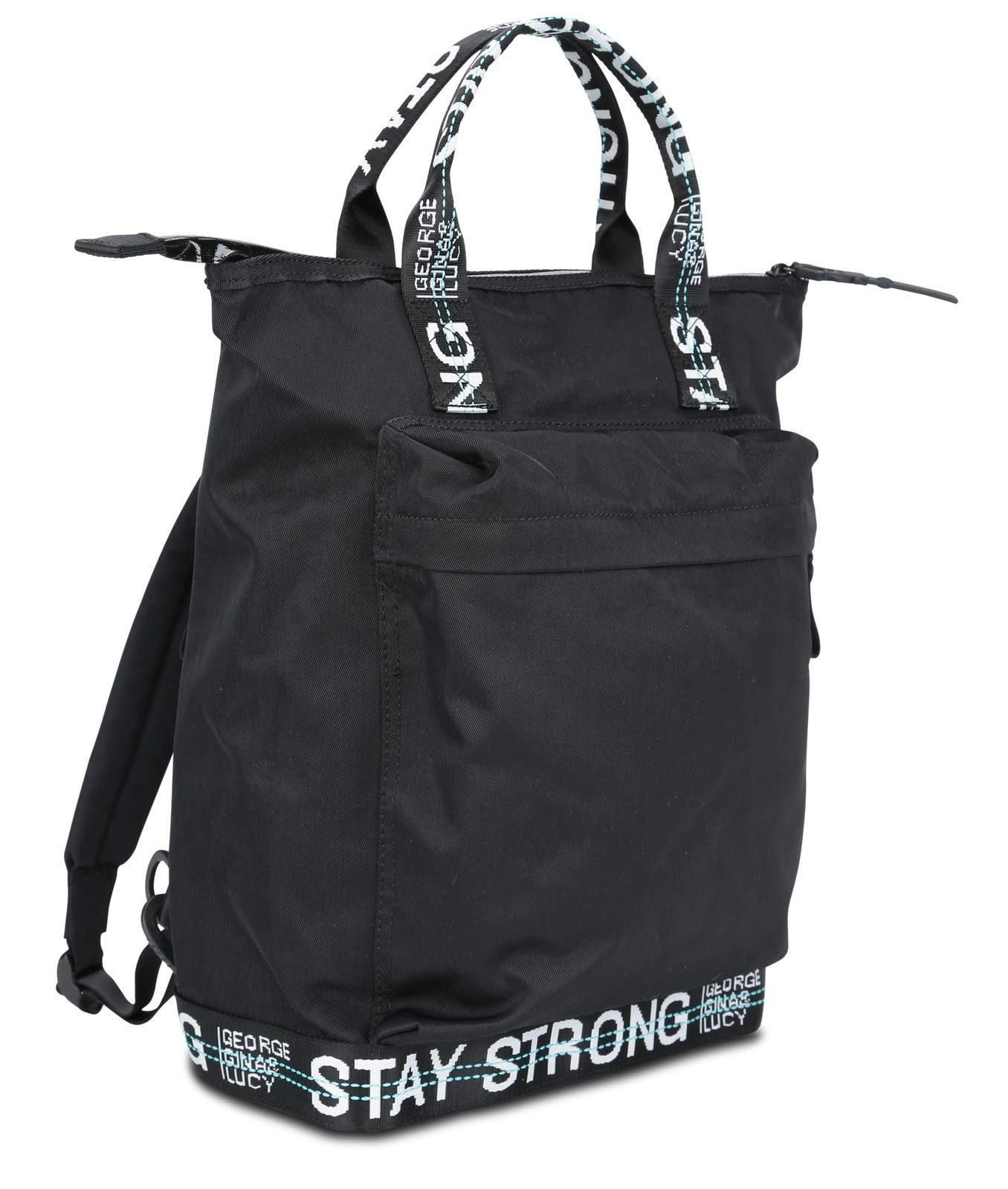 Rucksack George Roots Gina Lucy Strong Black & Nylon