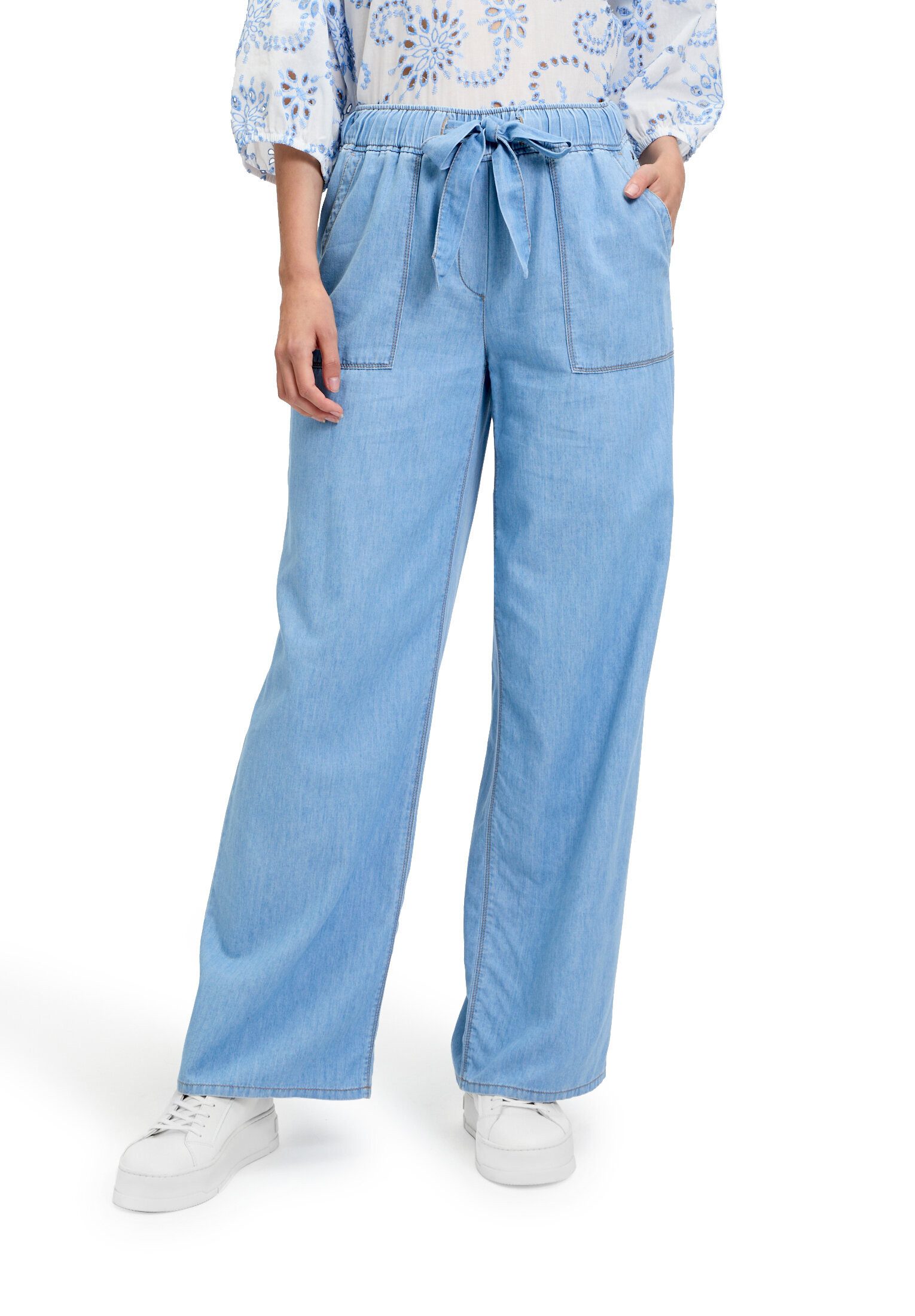 Betty&Co Stoffhose Damen mit elastischem Bund Material