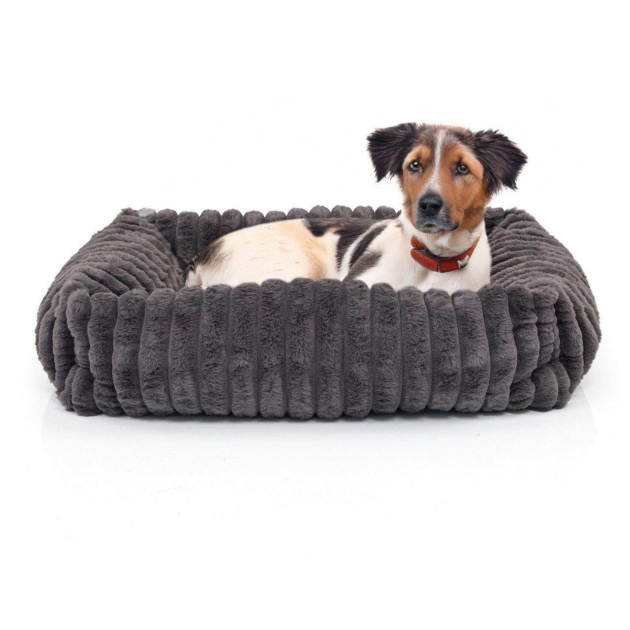 Wallace & Jones Tierbett Hundebett Mary, Hundekörbchen, weich, Breitcord Optik, ca. 71 x 58 x 18 cm