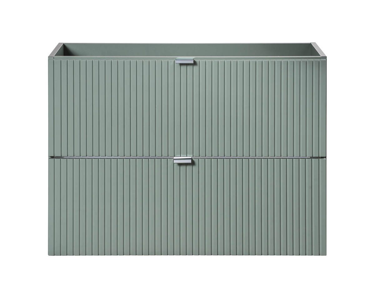 Thumbnail - einfachgutemoebel Waschtisch-Set Badezimmer Waschplatz LINETTE 80cm Schubfächer, zum Unterbau, grün, (Badmöbel Set, 1-St...