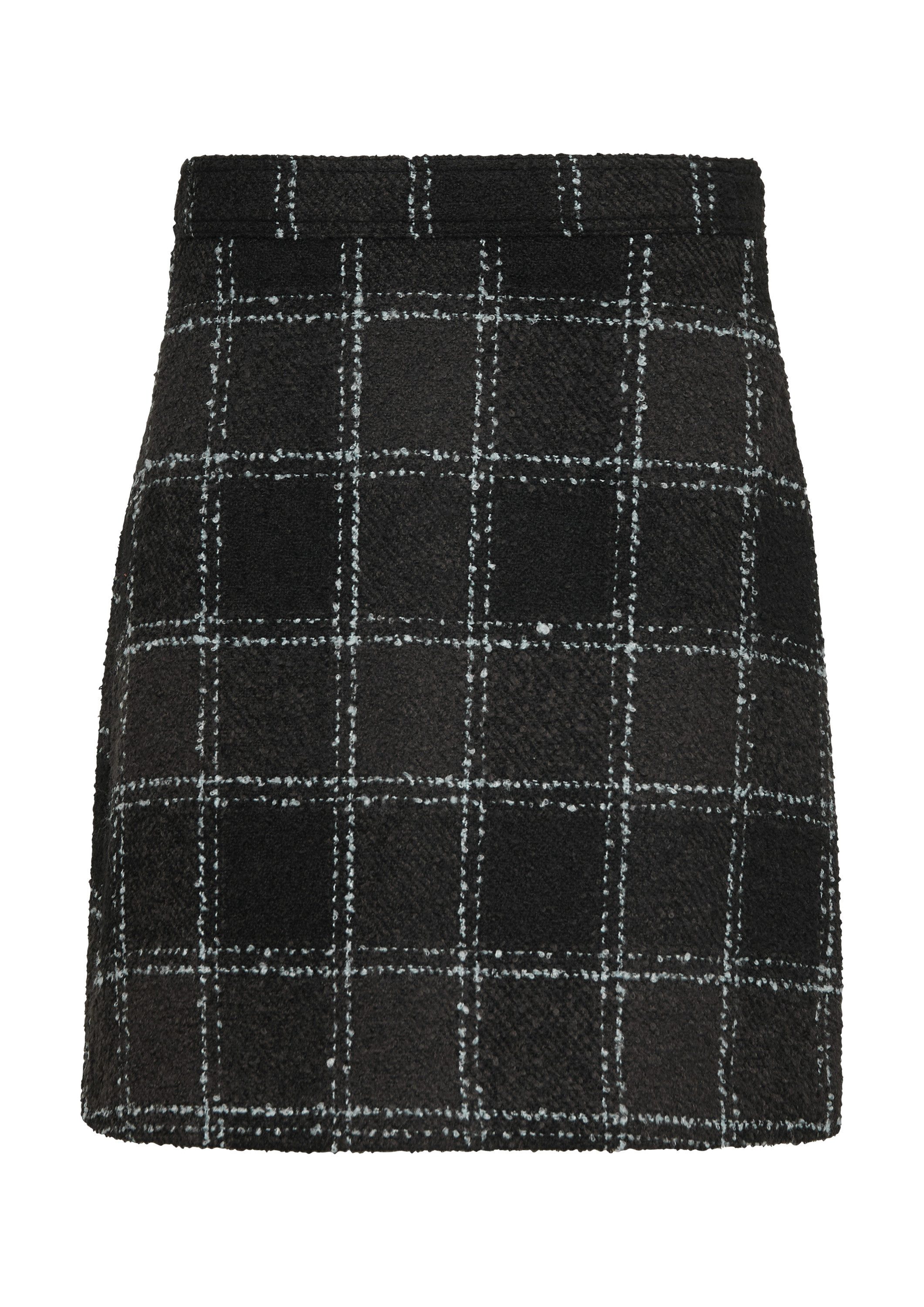 s.Oliver Minirock Rock Kurzer Bouclé-Rock mit Musterung günstig online kaufen