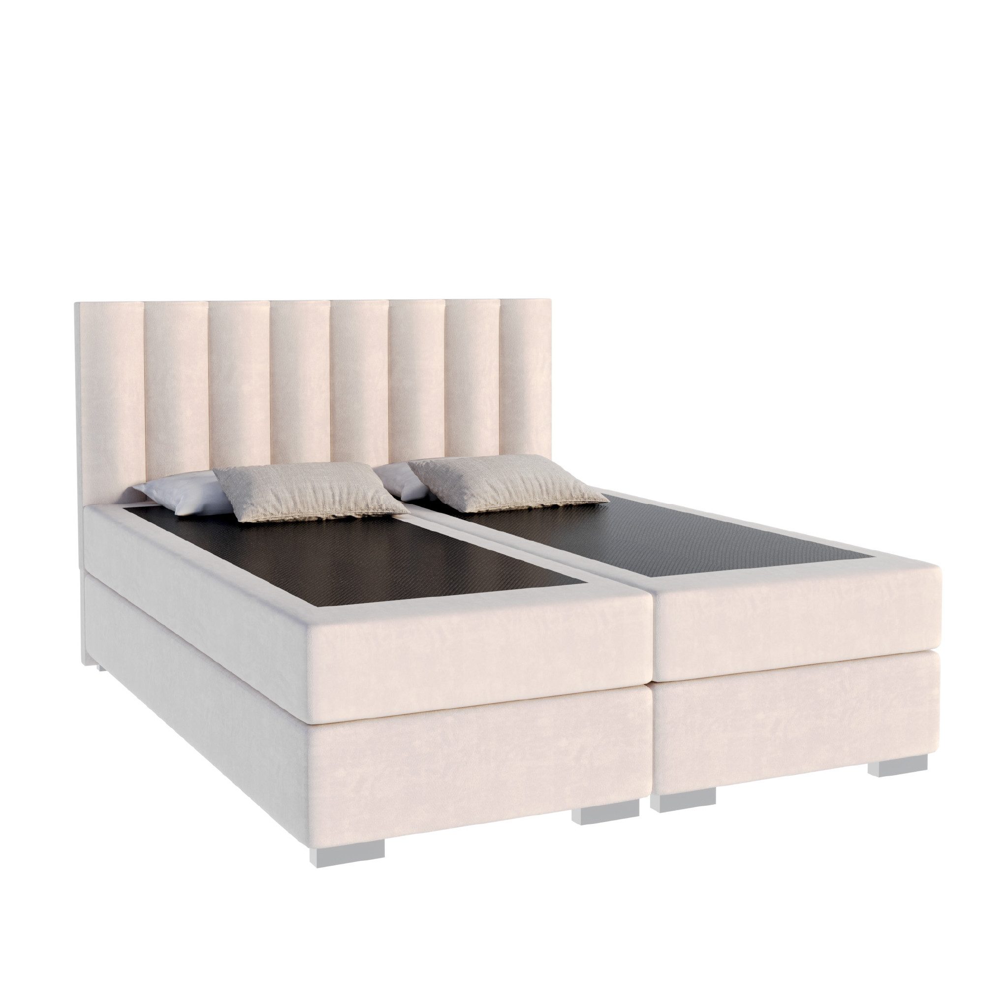 FDM Boxspringbett HEBRON Boxspring Komplettbett Polsterbett Trinity Federke günstig online kaufen