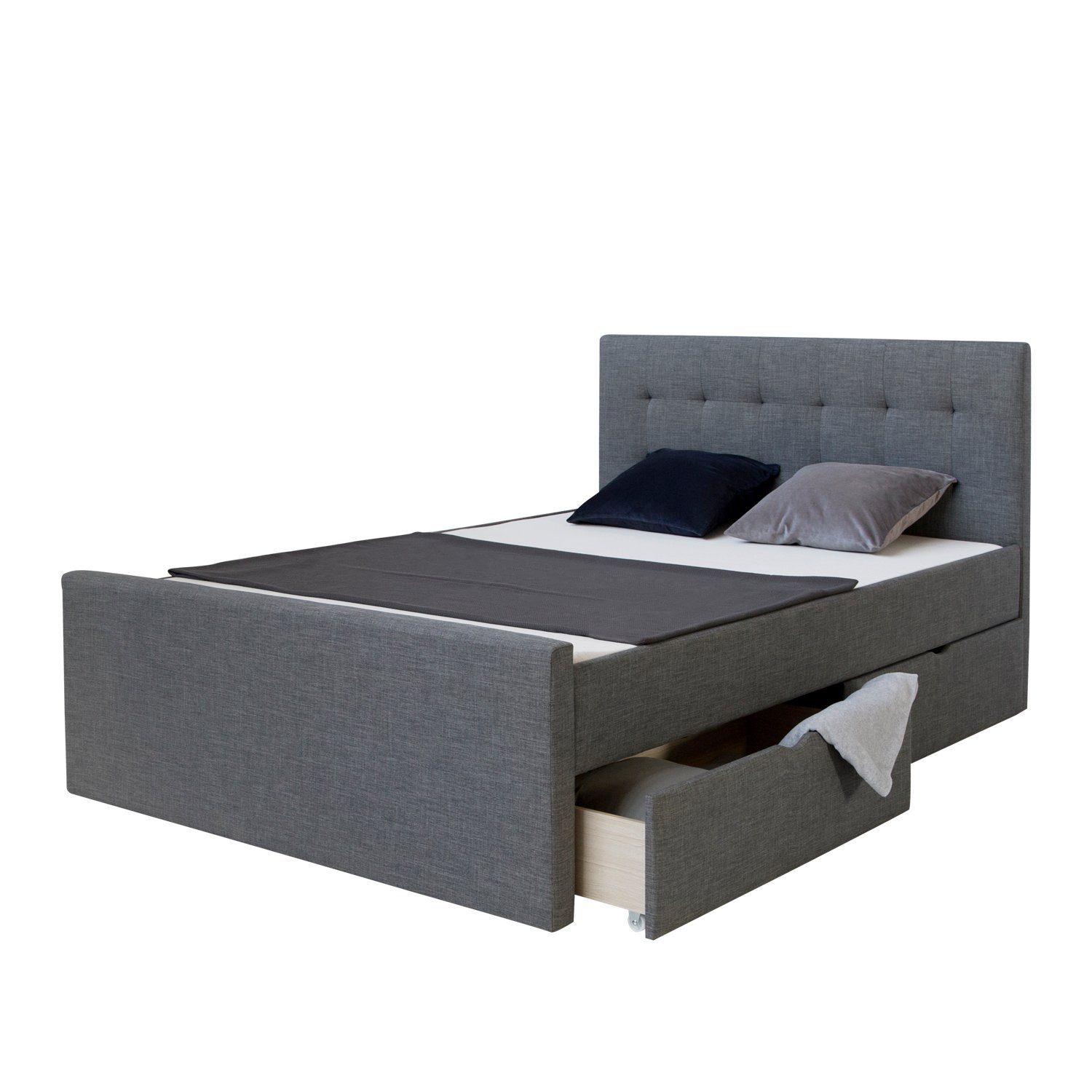 (2er Set) Bettauszug Schublade Bettkasten Bett Bettschubkasten Set Homestyle4u 2er