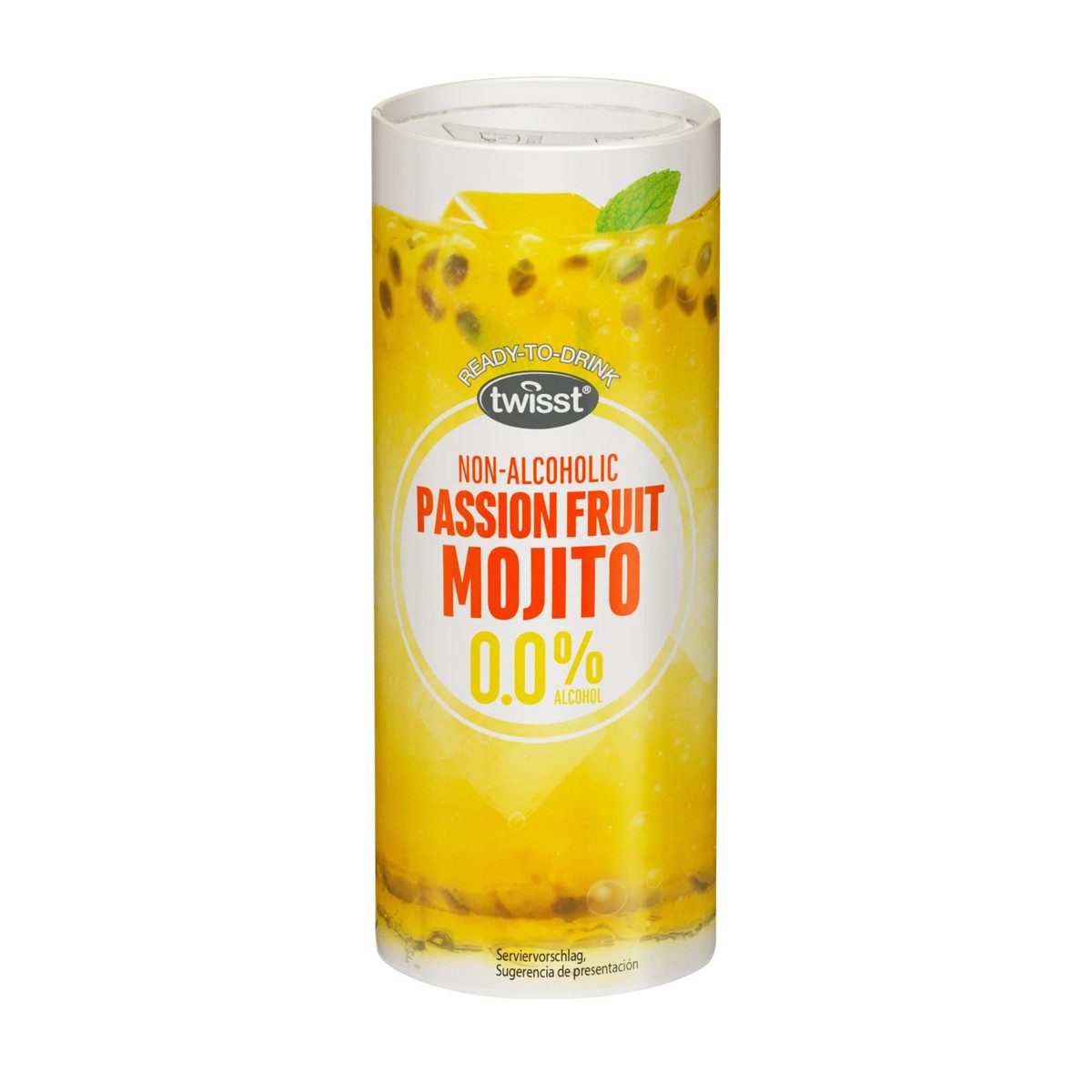 twisst Mixgetränk, Twisst Passion Fruit Mojito tropisch frisch ohne Alkohol 240ml