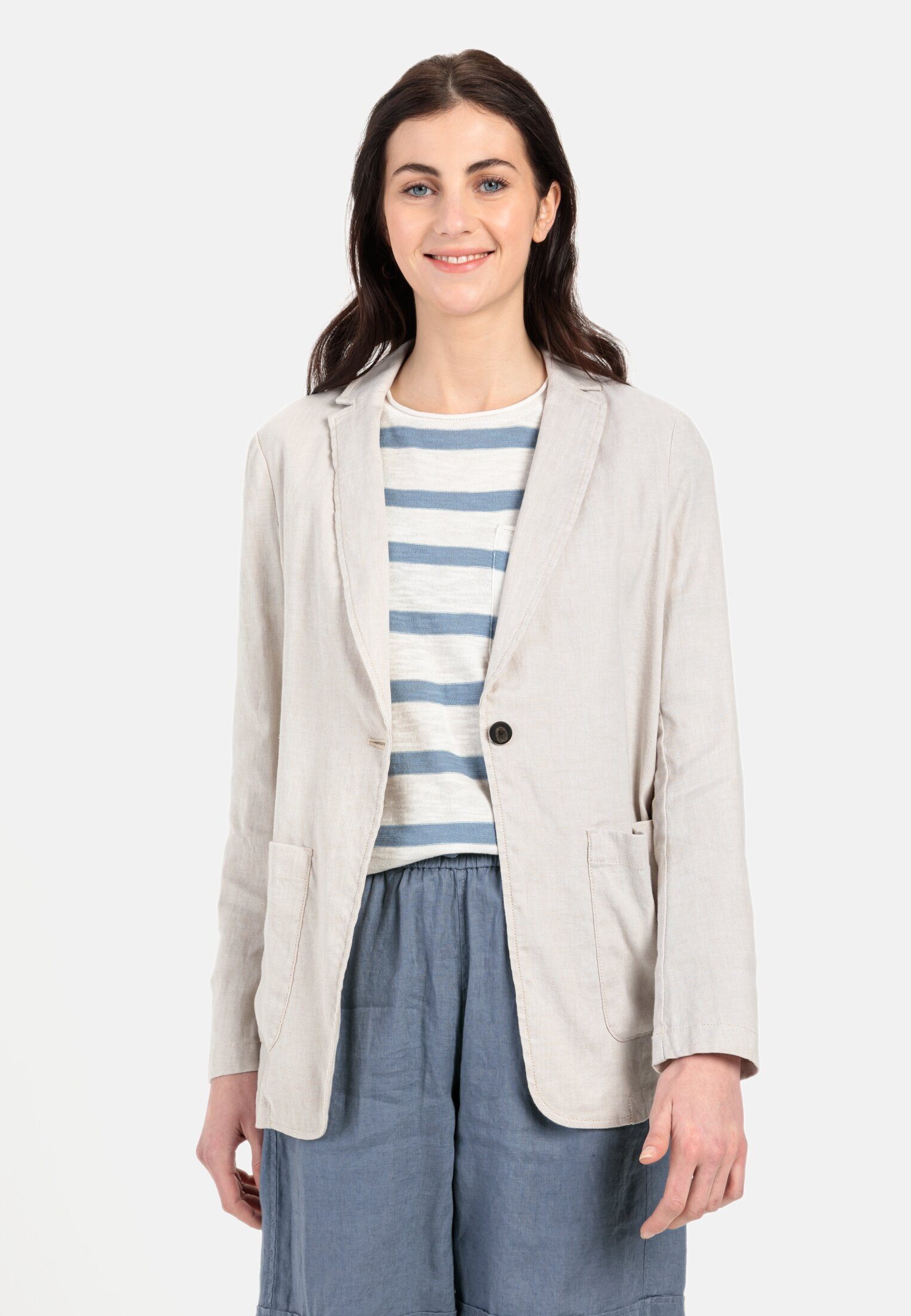 camel active Longblazer im Leinenmix mit günstig online kaufen