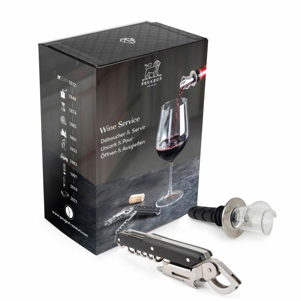 PEUGEOT Набір сомельє Geschenkset WINE SERVICE Sommerliermesser Weinau